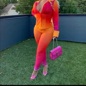 Shane Justin 2 piece Bella ombré set